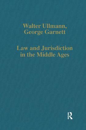 Law and Jurisdiction in the Middle Ages (inbunden)