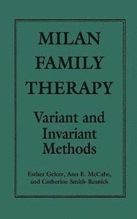 Milan Family Therapy (inbunden)