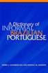 A Dictionary of Informal Brazilian Portuguese with English Index