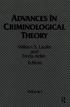 Advances in Criminological Theory