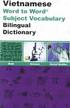 English-Vietnamese & Vietnamese-English Word-to-Word Dictionary