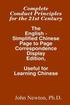 Complete Conduct Principles For The 21st Century: The English - Simplified Chinese: Page To Page Correspondence Display Edition, Useful For Learning C