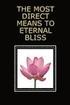 The Most Direct Means to Eternal Bliss