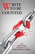 Write to Be Counted