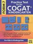 Practice Test for the CogAT Kindergarten Form 7 Level 5/6