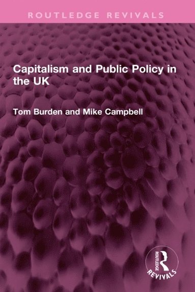 Capitalism and Public Policy in the UK (häftad)