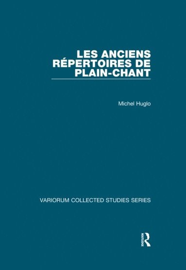 anciens repertoires de plain-chant (inbunden)