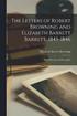 The Letters of Robert Browning and Elizabeth Barrett Barrett, 1845-1846