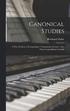 Canonical Studies