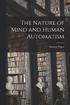 The Nature of Mind and Human Automatism