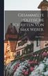 Gesammelte politische Schriften von Max Weber.