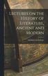 Lectures on the History of Literature, Ancient and Modern