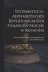 Systematisch-Alphabetisches Repertorium Der Homopathischen Arzneien