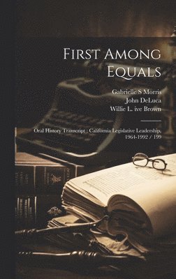 First Among Equals (inbunden)