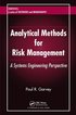 Analytical Methods for Risk Management