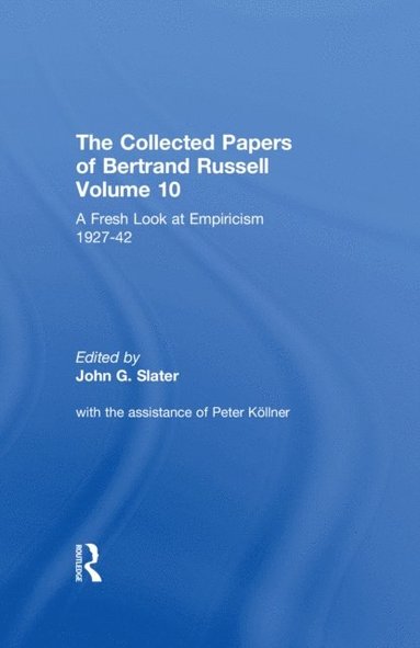 Collected Papers of Bertrand Russell, Volume 10 (häftad)