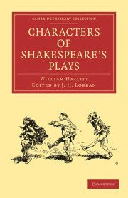 Characters of Shakespeare's Plays (hftad)