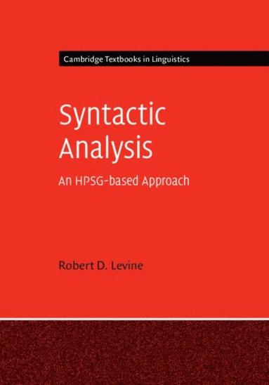 Syntactic Analysis (e-bok)