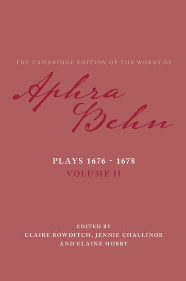 Plays 1676-1678: Volume 2, Plays 1676-1678 (häftad)