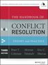 Handbook of Conflict Resolution