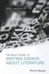 Wiley Guide to Writing Essays About Literature