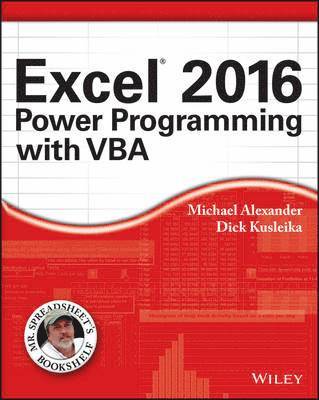 Excel 2016 Power Programming with VBA (hftad)