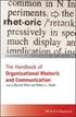 Handbook of Organizational Rhetoric and Communication