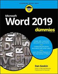 Word 2019 For Dummies Dan Gookin Haftad 9781119514060 Bokus