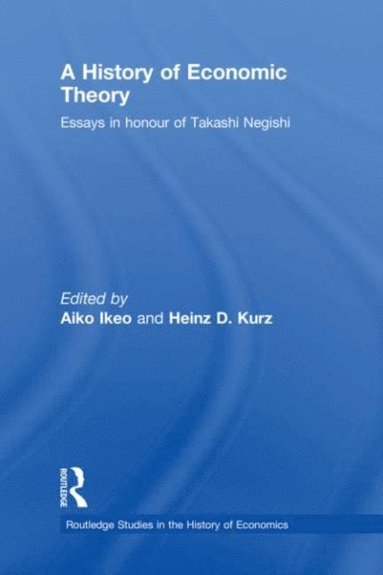History of Economic Theory (e-bok)