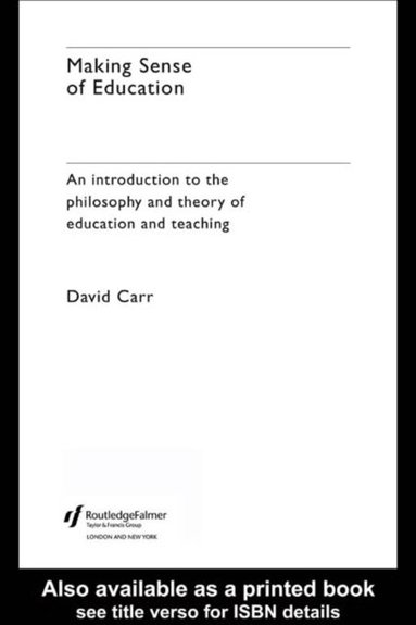 Making Sense of Education (e-bok)