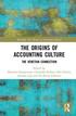 The Origins of Accounting Culture