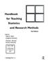 Handbook for Teaching Statistics and Research Methods