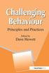 Challenging Behaviour