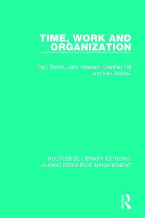 Time, Work and Organization (hftad)