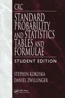 CRC Standard Probability and Statistics Tables and Formulae, Student Edition (inbunden)