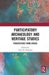 Participatory Archaeology and Heritage Studies