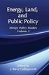 Energy, Land and Public Policy