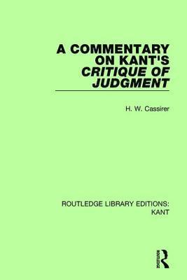 A Commentary on Kant's Critique of Judgement (hftad)