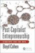 Post-Capitalist Entrepreneurship