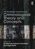 Routledge Companion to Criminological Theory and Concepts