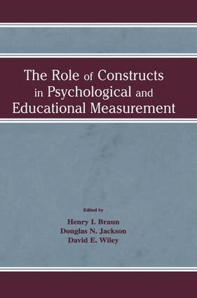 Role of Constructs in Psychological and Educational Measurement (inbunden)