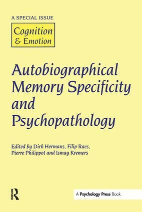 Autobiographical Memory Specificity and Psychopathology (inbunden)