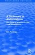 Dictionary of Abbreviations