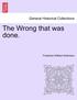 The Wrong That Was Done.