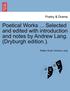 Poetical Works ... Selected and Edited with Introduction and Notes by Andrew Lang. (Dryburgh Edition.).