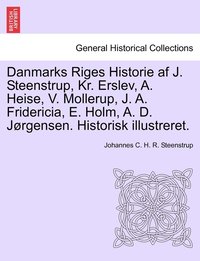 Danmarks Riges Historie af J. Steenstrup, Kr. Erslev, A. Heise, V. Mollerup, J. A. Fridericia, E. Holm, A. D. Jrgensen. Historisk illustreret. (hftad)