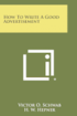 How to Write a Good Advertisement