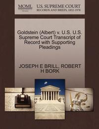 Goldstein (Albert) V. U.S. U.S. Supreme Court Transcript of Record with Supporting Pleadings (häftad)