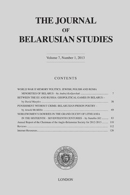 Journal of Belarusian Studies (h�ftad)