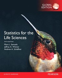 Statistics for the Life Sciences, Global Edition (hftad)